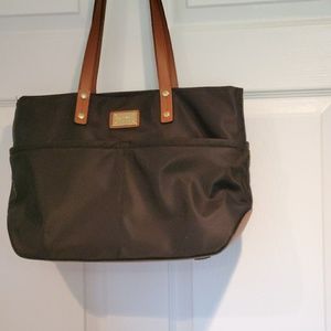 Black slick Calvin Klien purse